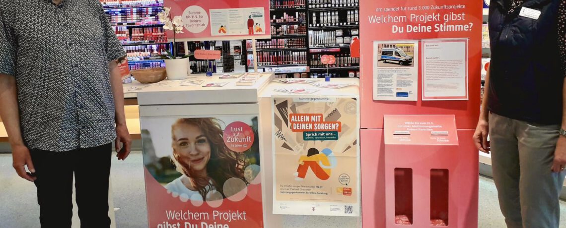 Lust auf Zukunft – Spendenaktion bei dm