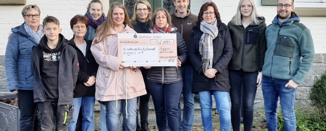 Feuersbacher Heimatverein spendet für Kinderschutzbund